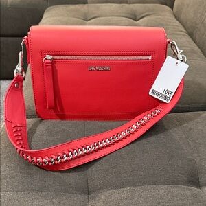 Love Moschino Vibrant Red Crossbody Bag